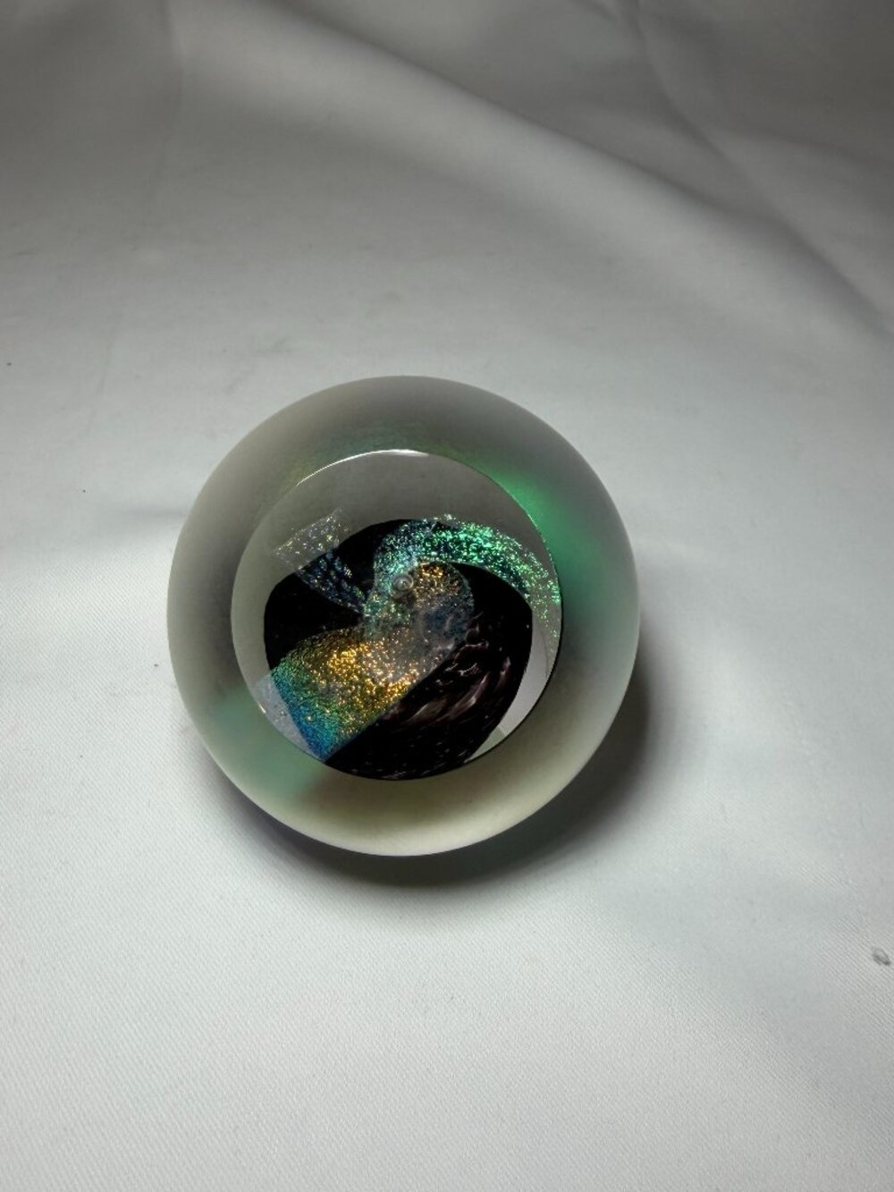 Glass Eye Studio Celestial Series Black Hole Paperweight GES 2005 Signed Retired